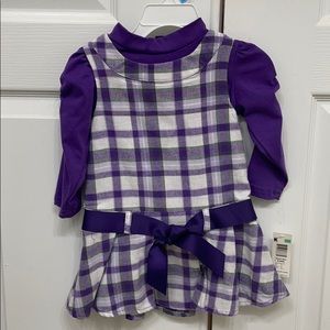 Purple plaid dress